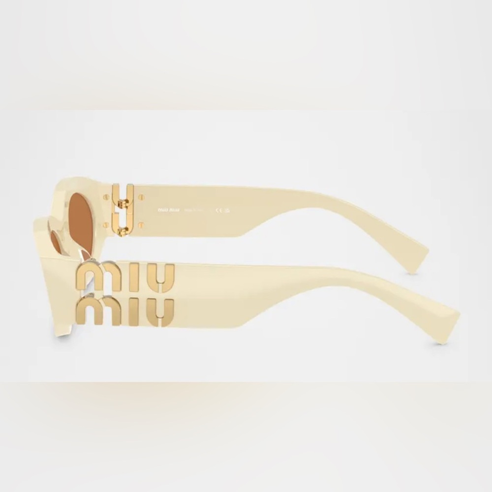 Miu Miu 0MU 11WS Acetate Oval Sunglasses.